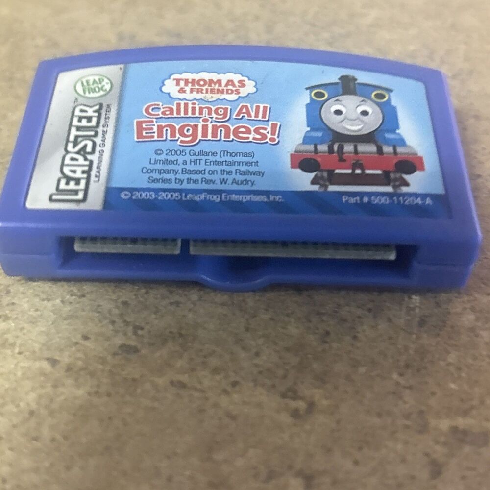 LeapFrog Leapster Thomas Friends Calling All Engines Game Cartridge & Book Set - Picture 6 of 16